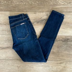 Hudson Nico Midrise super skinny jean size 26, darker blue.